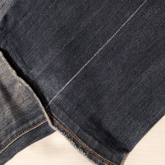 Women's Size 6 7 For All Mankind Washed Distressed Flare Jeans - Picture 12 of 15